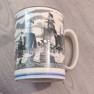 Wedgwood Black and White Nautical Mug